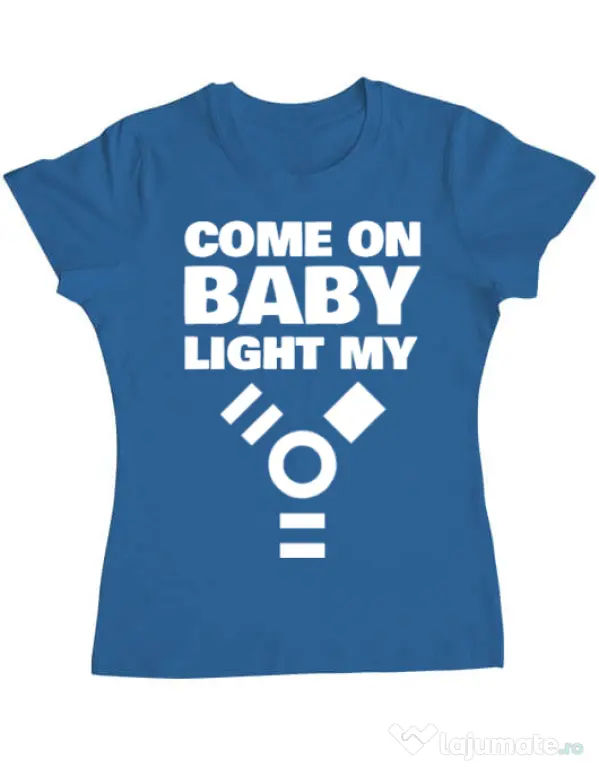 Tricou ADLER dama Come on baby Albastru azuriu