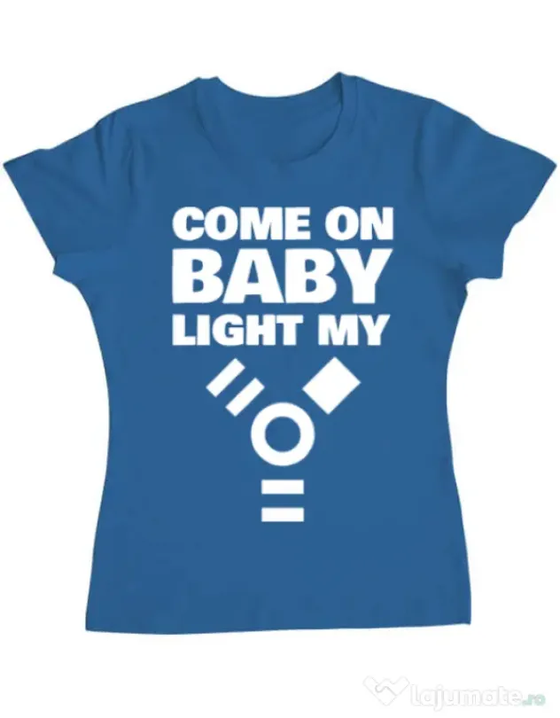Tricou ADLER dama Come on baby Albastru azuriu
