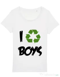 Tricou STANLEY STELLA dama I recycle boys Alb