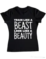 Tricou ADLER dama Train like a beast Negru