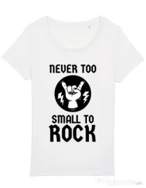 Tricou STANLEY STELLA dama Never too small to rock Alb