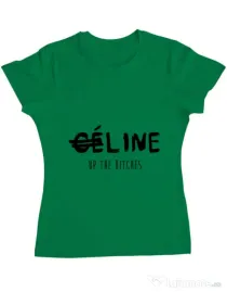 Tricou ADLER dama Line up bitches Verde mediu