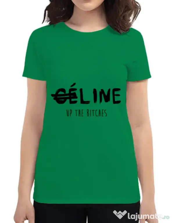 Tricou ADLER dama Line up bitches Verde mediu