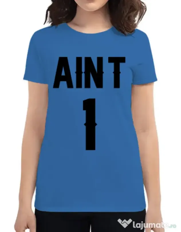 Tricou ADLER dama Ain t one Albastru azuriu