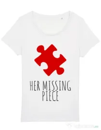 Tricou STANLEY STELLA dama Her missing piece Alb