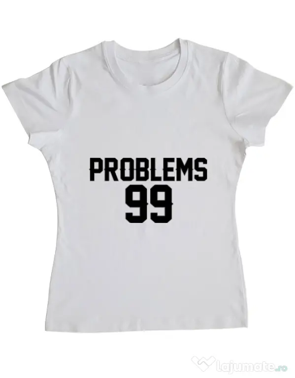 Tricou ADLER dama 99 Problems Alb