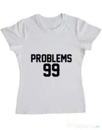 Tricou ADLER dama 99 Problems Alb
