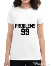 Tricou ADLER dama 99 Problems Alb 