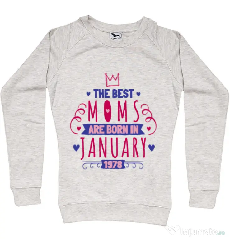 Bluza ADLER dama The best moms January Migdala melanj