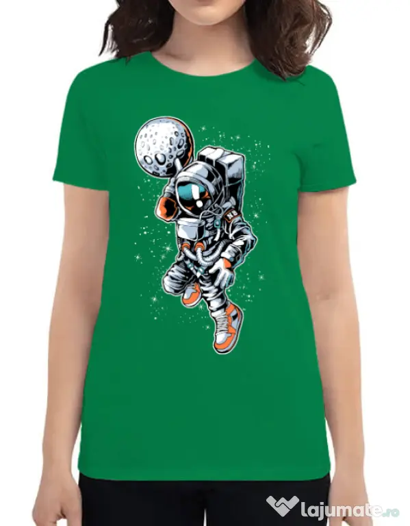 Tricou ADLER dama Astronaut Verde mediu