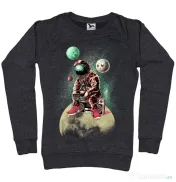 Bluza ADLER dama Astronaut - DJ Negru melanj 