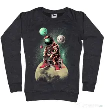 Bluza ADLER dama Astronaut - DJ Negru melanj