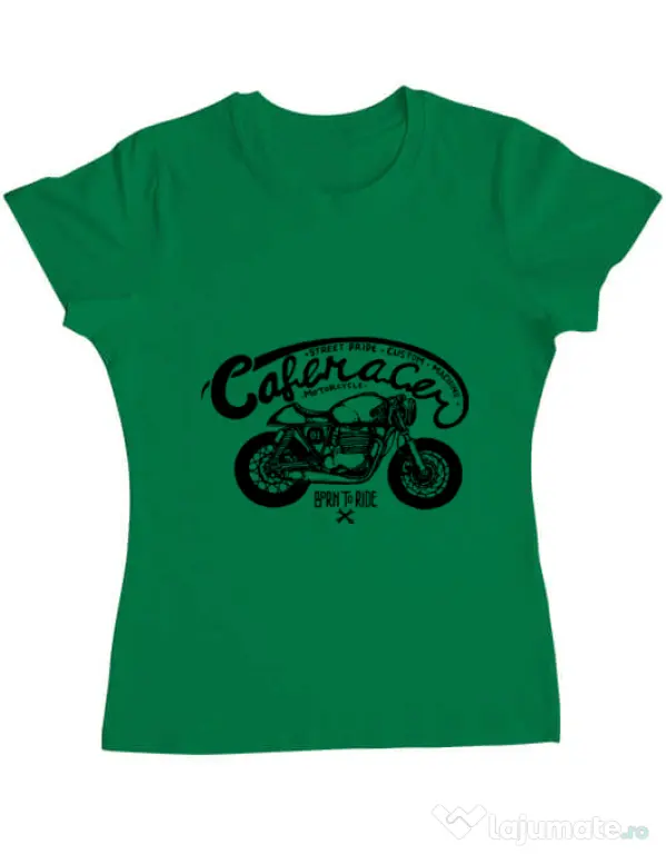 Tricou ADLER dama Caferacer Verde mediu