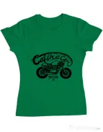 Tricou ADLER dama Caferacer Verde mediu