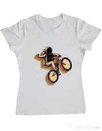 Tricou ADLER dama Cycling space Alb