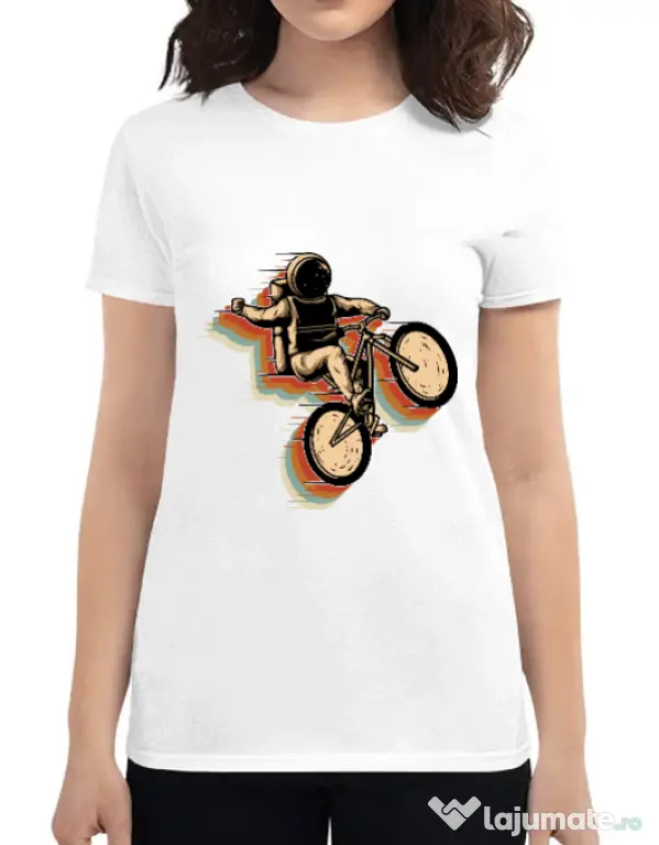 Tricou ADLER dama Cycling space Alb