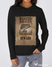 Hoodie dama cu gluga Dead or alive Negru 