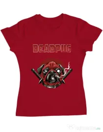 Tricou ADLER dama Deadpug Rosu