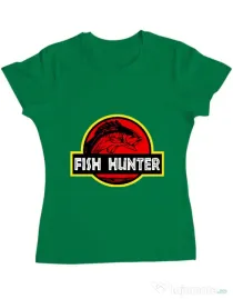 Tricou ADLER dama Fish hunter Verde mediu
