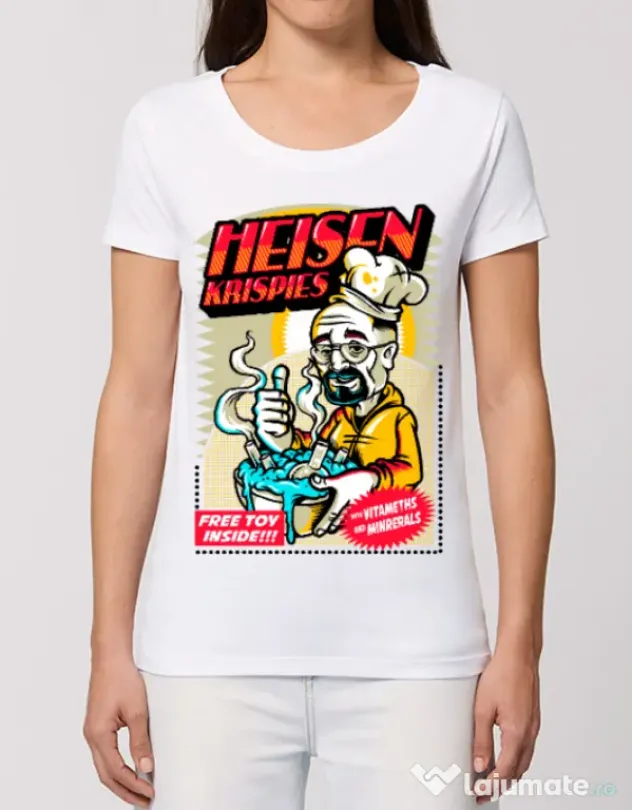Tricou STANLEY STELLA dama Heisen krispies Alb