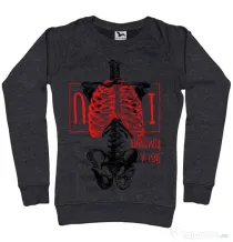 Bluza ADLER dama Just a reminder Negru melanj