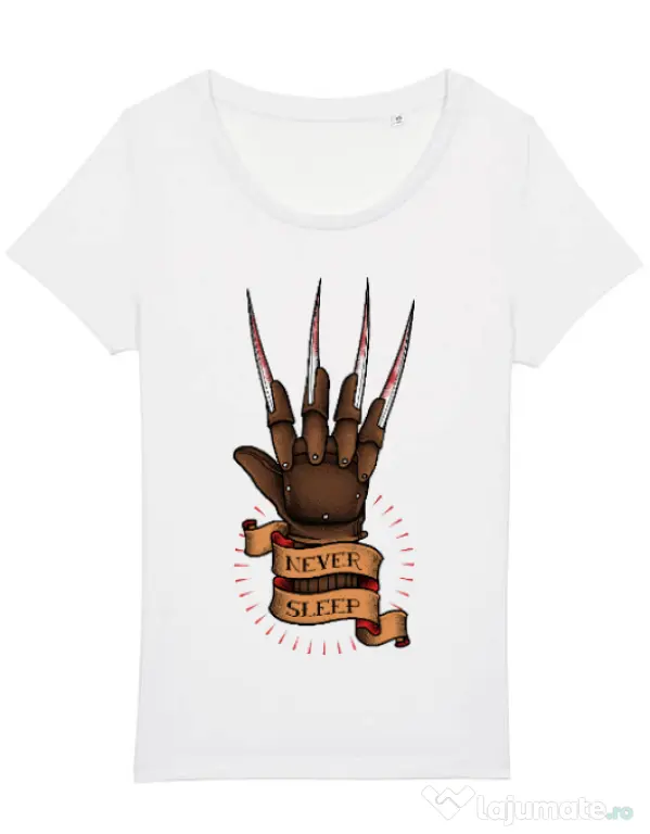 Tricou STANLEY STELLA dama Never sleep Alb