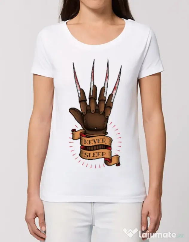 Tricou STANLEY STELLA dama Never sleep Alb