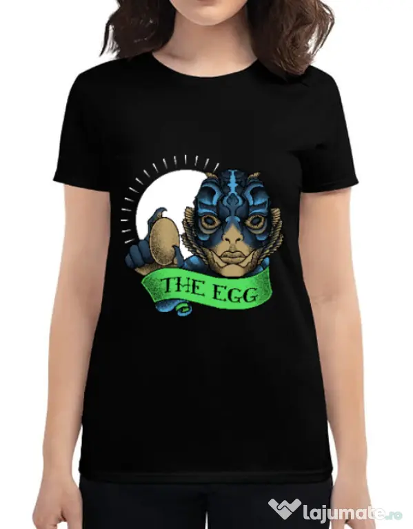 Tricou ADLER dama Shape of water Negru