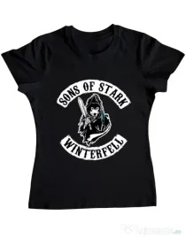 Tricou ADLER dama Sons of stark Negru
