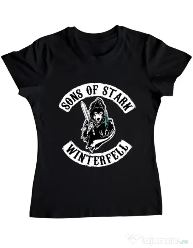 Tricou ADLER dama Sons of stark Negru