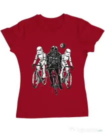 Tricou ADLER dama Star bikers Rosu