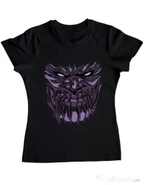 Tricou ADLER dama Thanos mask Negru