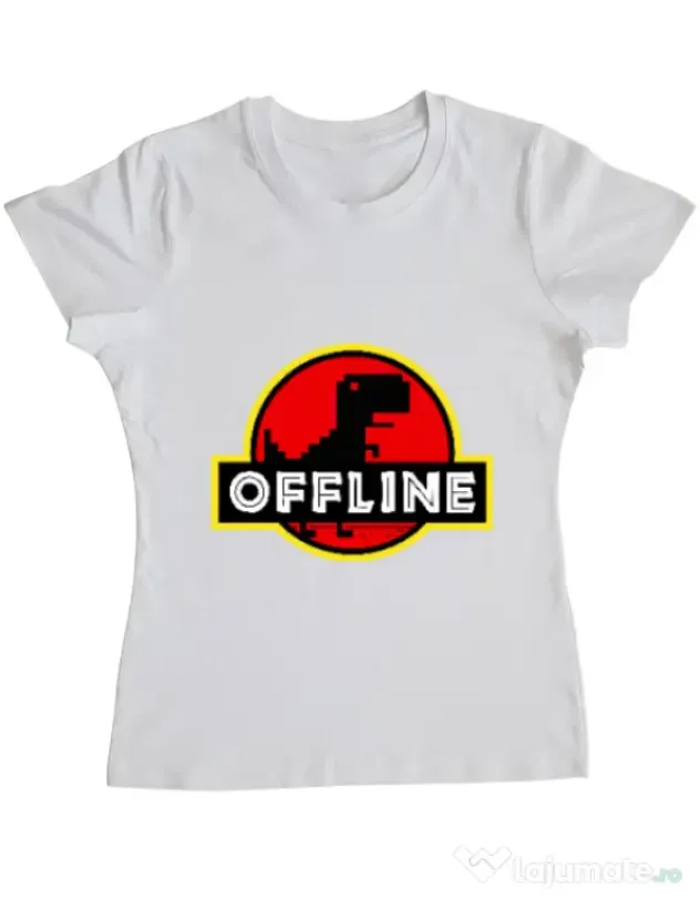 Tricou ADLER dama Offline Alb