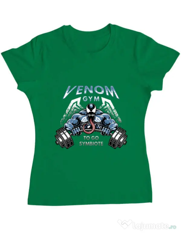 Tricou ADLER dama Venom gym Verde mediu