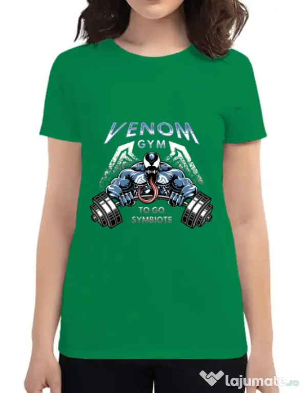 Tricou ADLER dama Venom gym Verde mediu