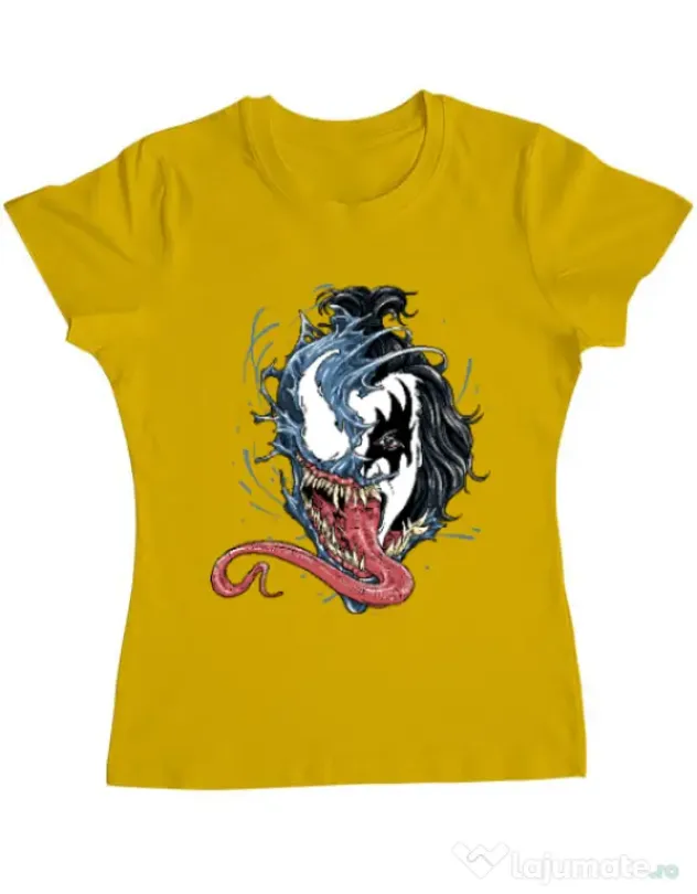 Tricou ADLER dama Venom kiss Galben