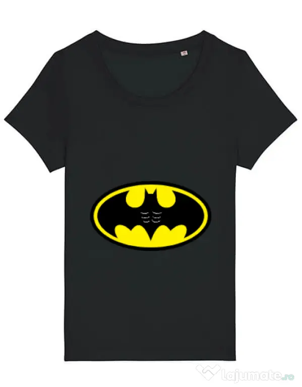Tricou STANLEY STELLA dama Six pack Batman Negru
