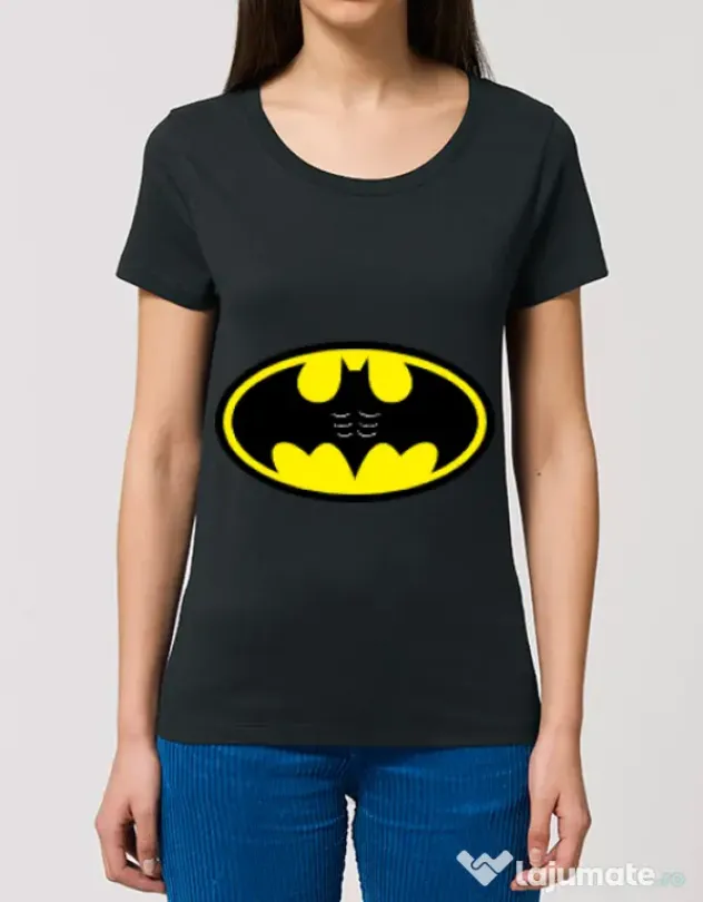 Tricou STANLEY STELLA dama Six pack Batman Negru