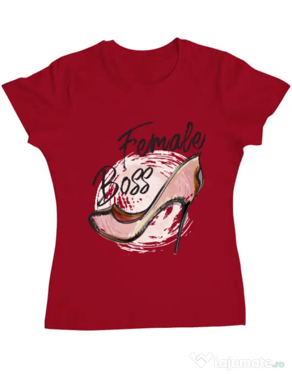 Tricou ADLER dama Female boss Rosu