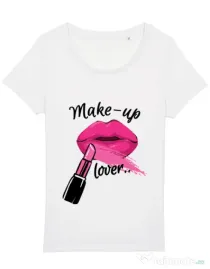 Tricou STANLEY STELLA dama Make up lover Alb