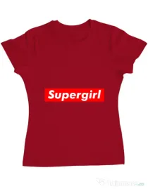 Tricou ADLER dama Supergirl Rosu