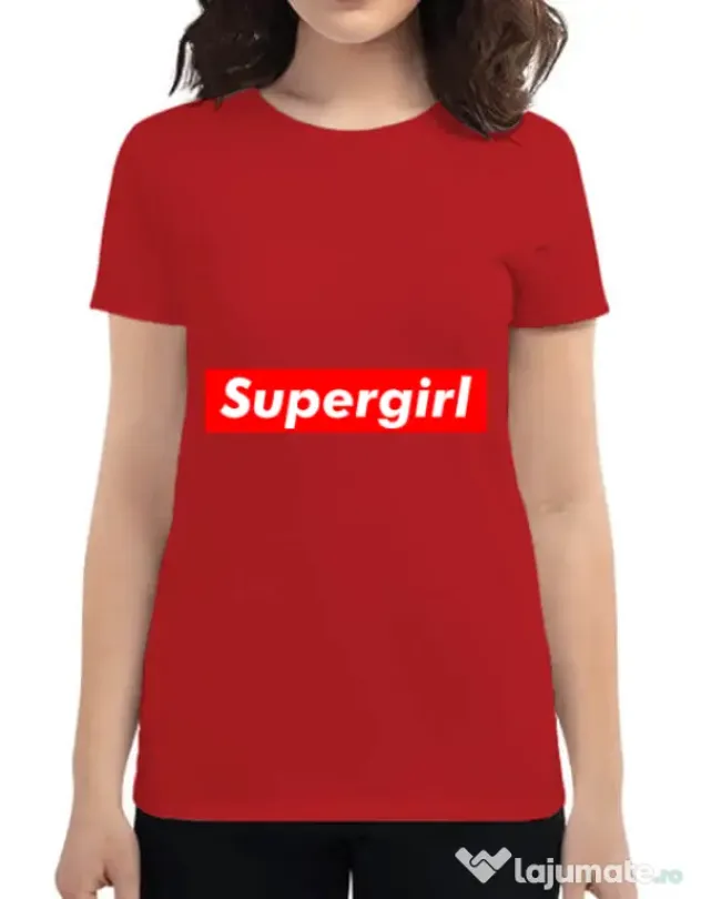 Tricou ADLER dama Supergirl Rosu