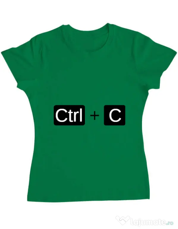 Tricou ADLER dama Ctrl Copy Verde mediu