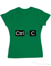 Tricou ADLER dama Ctrl Copy Verde mediu 