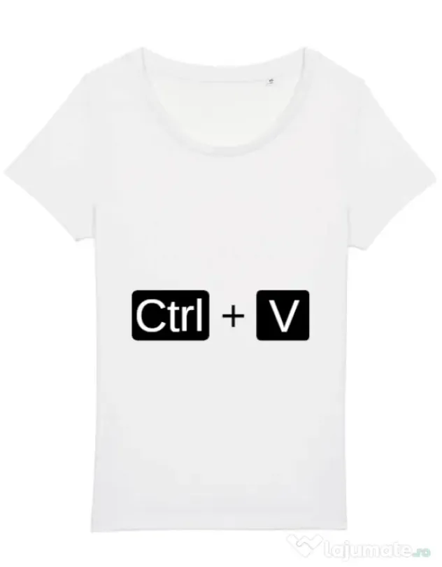 Tricou STANLEY STELLA dama Ctrl Paste Alb