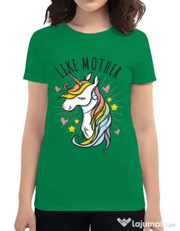 Tricou ADLER dama Like mother Verde mediu
