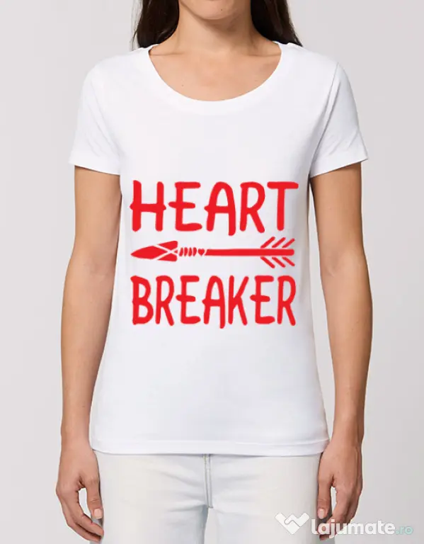 Tricou STANLEY STELLA dama Heart breaker Alb