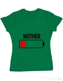 Tricou ADLER dama Mother battery Verde mediu