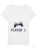Tricou STANLEY STELLA dama Player 1 Alb