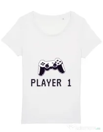 Tricou STANLEY STELLA dama Player 1 Alb